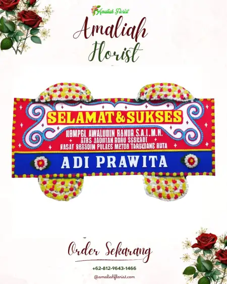 Papan Bunga Ucapan Selamat Toso
